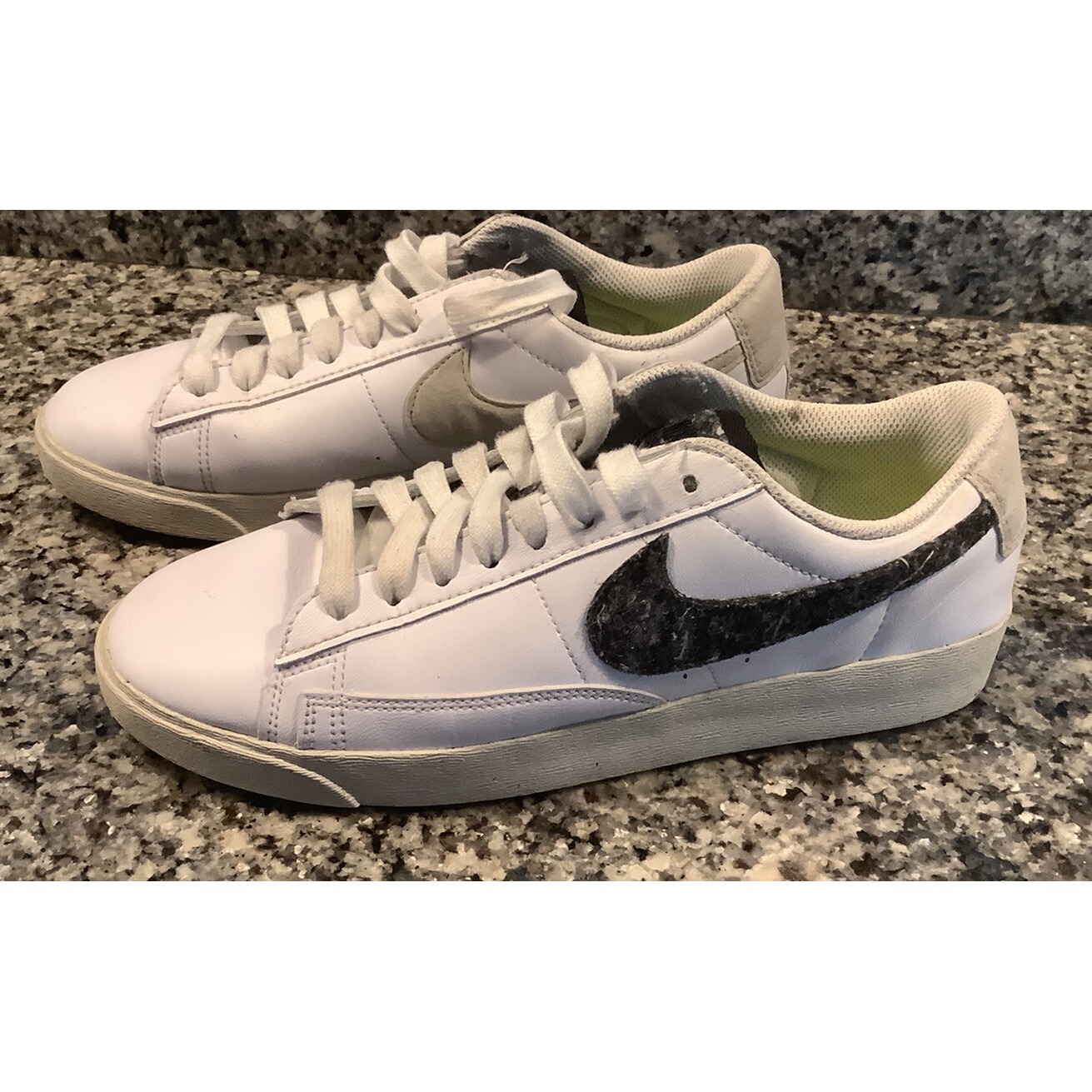 Nike Blazer Low Se Wool Pack White Black Da4934 100 Womens Shoes Size 8.5 New